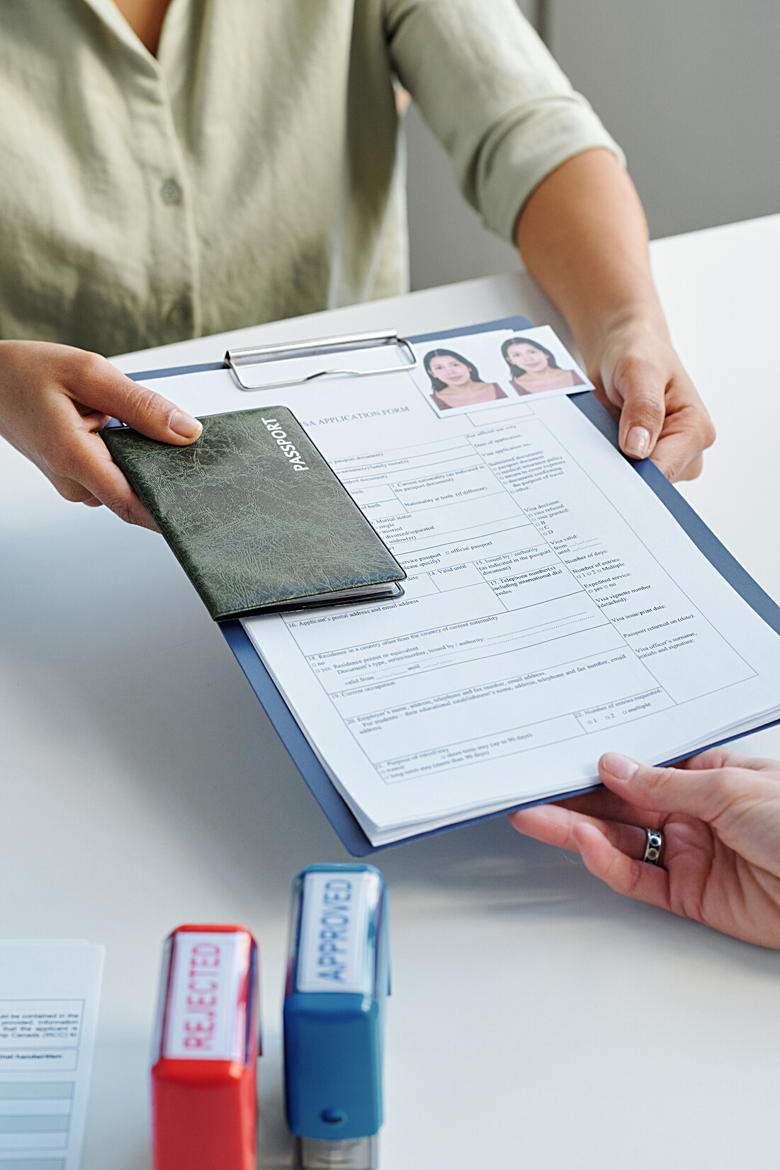 Client Using Visa Agency Service